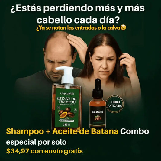 Shampoo batana™️250ml + aceite batana®️ 15ml ¡gratis!